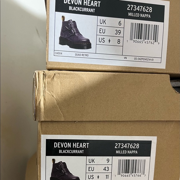 Dr Martens DEVON HEART PLATFORM Boots Rare Find Soft Rich Leather Comfortable - Picture 7 of 12